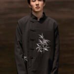 Cool Shirts For Men Embroidery Chinese Tang Suit Jacket