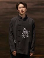 Cool Shirts For Men Embroidery Chinese Tang Suit Jacket