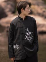 Cool Shirts For Men Embroidery Chinese Tang Suit Jacket - Image 3