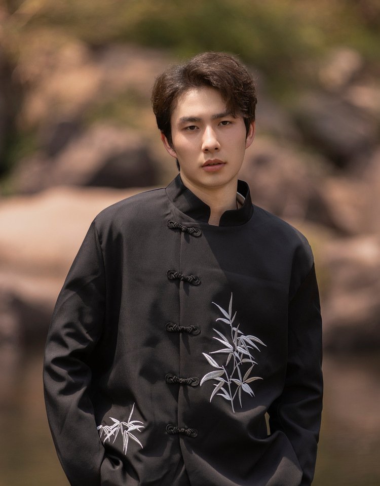 Cool Shirts For Men Embroidery Chinese Tang Suit Jacket