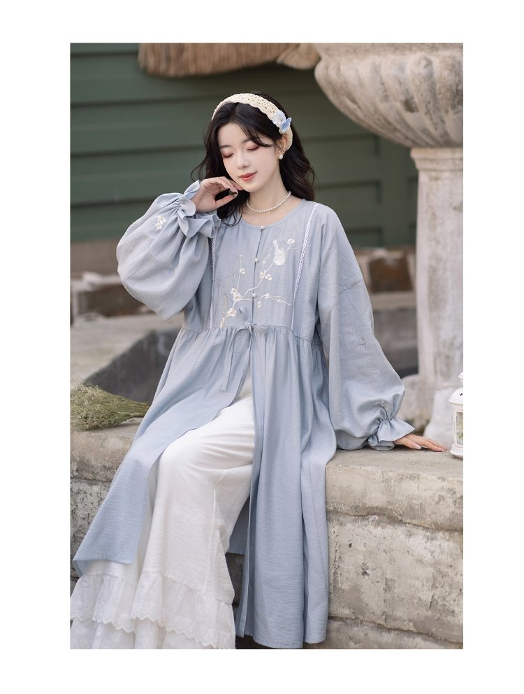 Cotton Hanfu Modern Style Embroidered Hanfu Set