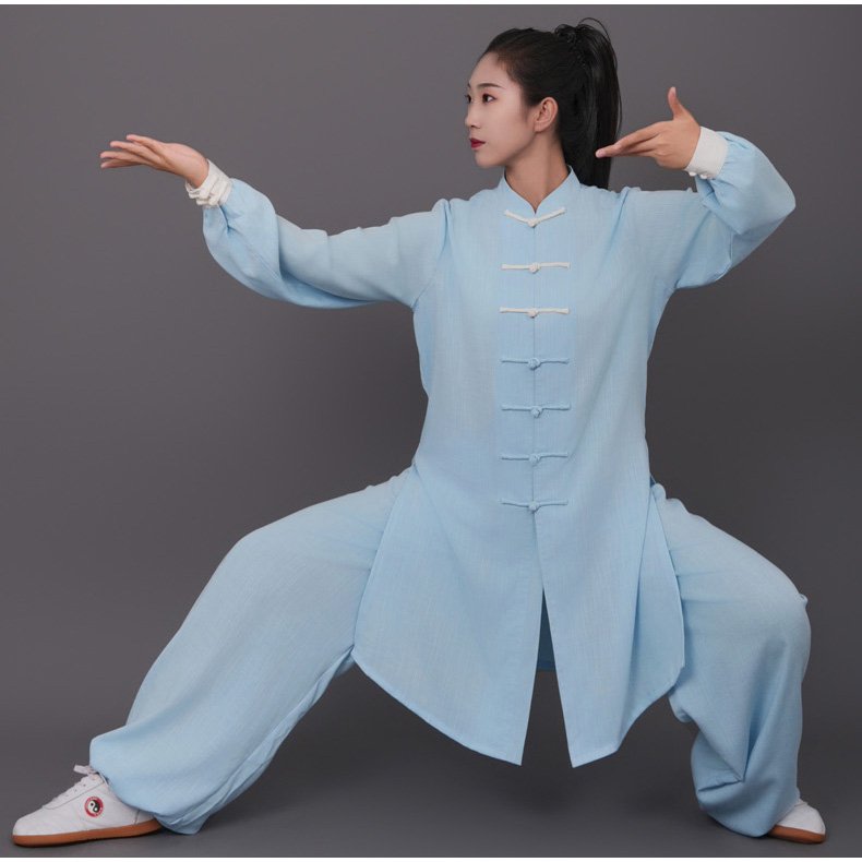 Cotton Linen Tai Chi Suit for Male and Female