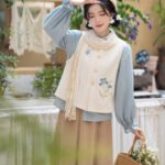 Daily Hanfu Outerwear with Embroidered