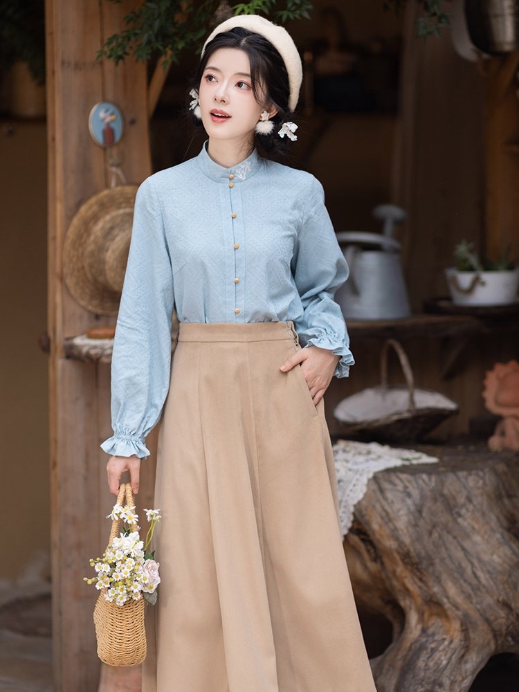 Daily Hanfu Outerwear with Embroidered