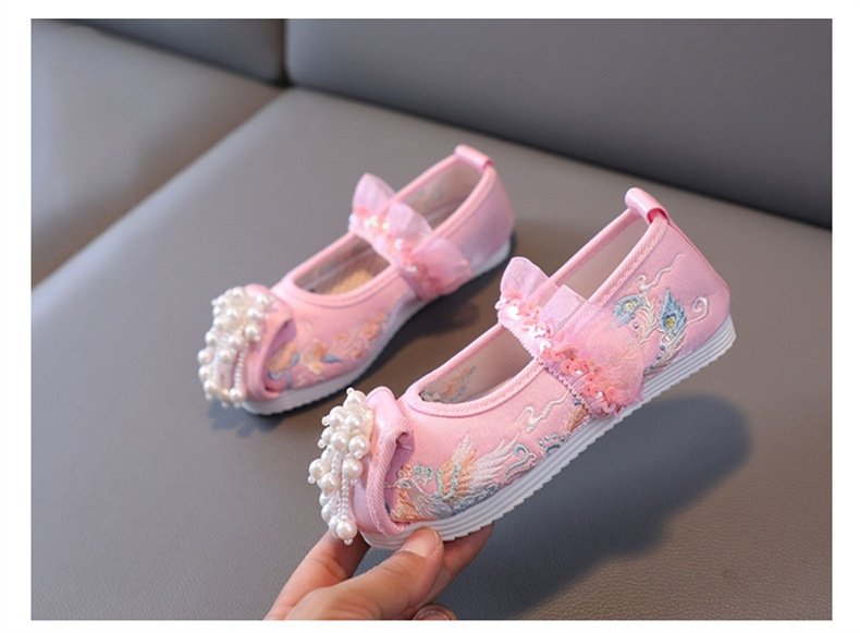 Dance Shoes for Girls Embroidered Hanfu Shoes