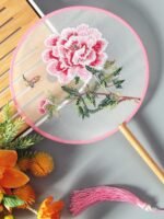 Dance Silk Fan Embroidered Round Fan
