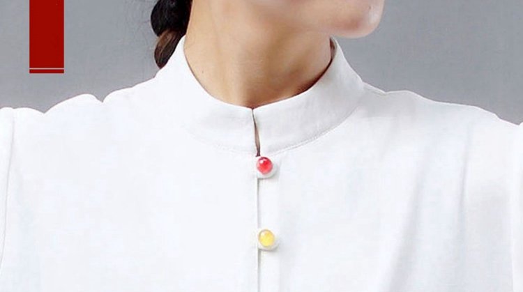 Double Silk Hemp Colored Buckle Tai Chi Costume For Sale