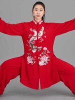 Double Silk Linen Tai Chi Clothing for Women and Men - Image 4