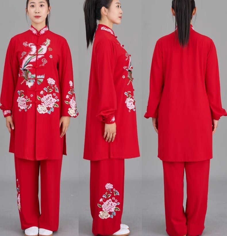 Double Silk Linen Tai Chi Clothing for Women and Men