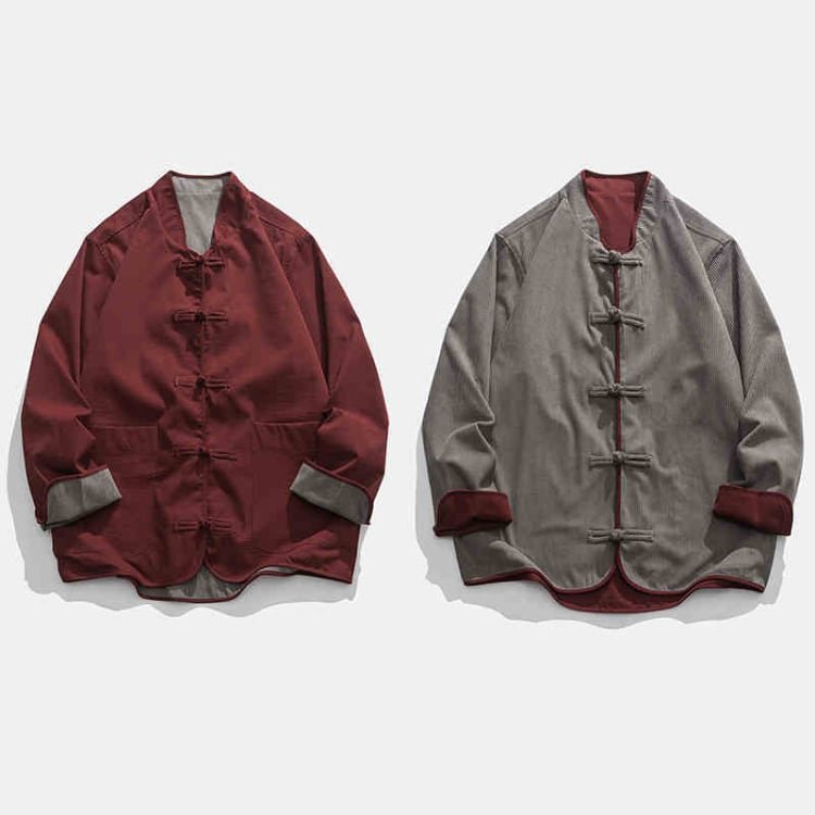 Double-sided Wear Jackets For Men Tang Suit