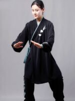 Elegant Hanfu Style Kung Fu Suit Women - Image 4