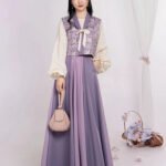 Embroidered Chinese Hanfu Purple Women