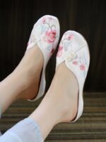 Embroidered Chinese Traditional Shoe Wedge Slippers - Image 3