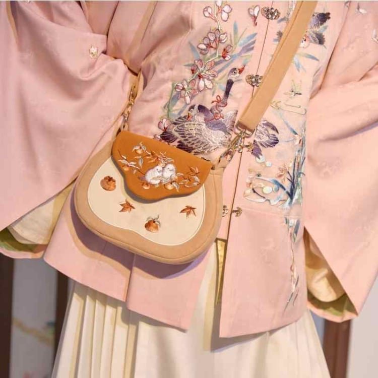 Embroidered Cross Body Bag Cute Hanfu Bag