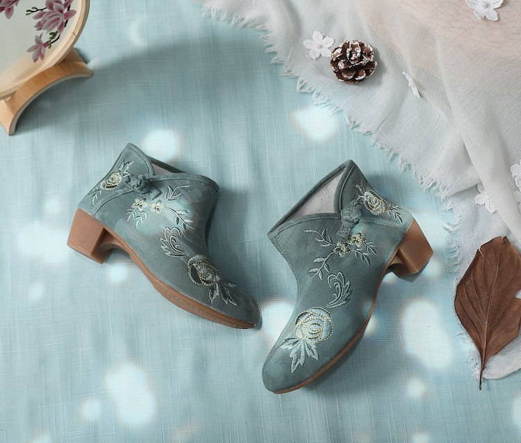 Embroidered Ethnic Style Boots Women