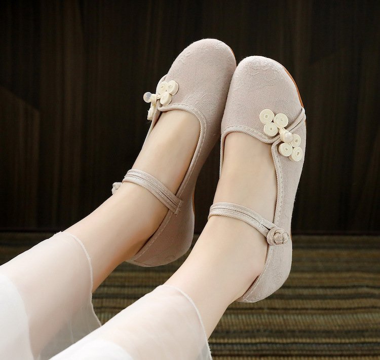 Embroidered Floral Vintage Cloth Shoes