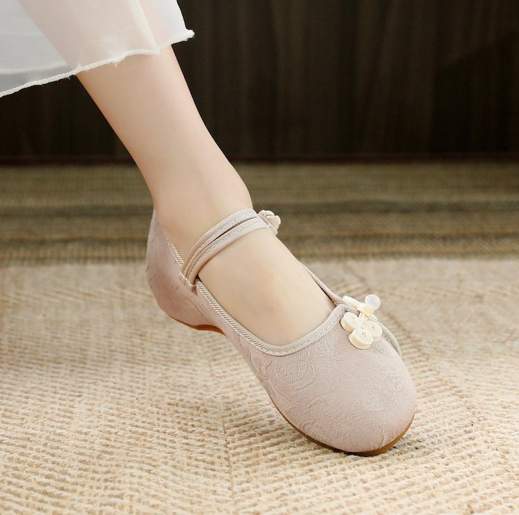 Embroidered Floral Vintage Cloth Shoes