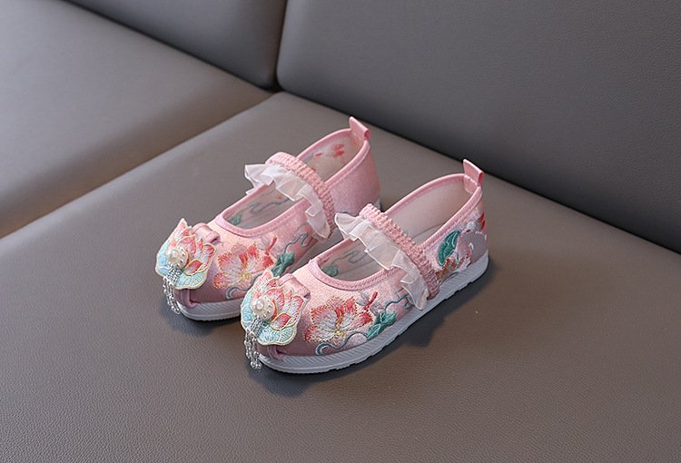 Embroidered Flower Shoes Handmade Hanfu Shoes