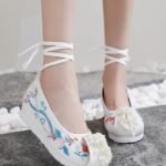 Embroidered Hanfu Shoes Female Pointed Toe Dance Shoes
