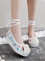 Embroidered Hanfu Shoes Female Pointed Toe Dance Shoes