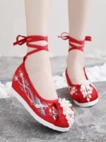 Embroidered Hanfu Shoes Female Pointed Toe Dance Shoes - Image 2