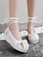 Embroidered Hanfu Shoes Female Pointed Toe Dance Shoes - Image 3