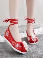 Embroidered Hanfu Shoes Female Pointed Toe Dance Shoes - Image 4
