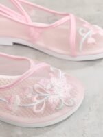 Embroidered Mesh Flats Women Hanfu Shoes - Image 4