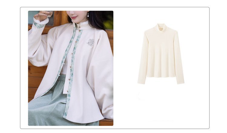 Embroidery Short Hanfu Robe Winter Jacket