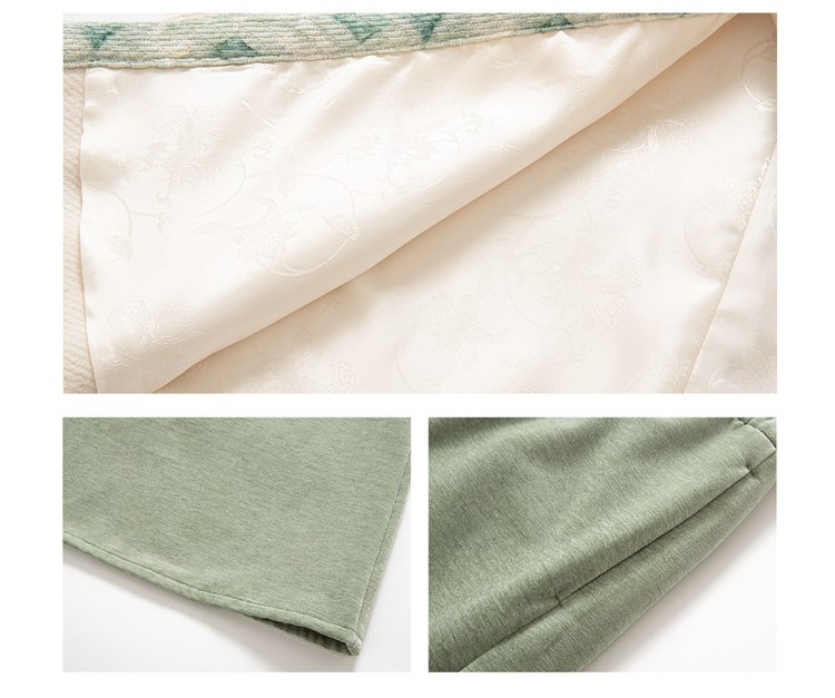 Embroidery Short Hanfu Robe Winter Jacket