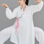 Embroidery Tai Chi Fu Clothing Women Performance Suit