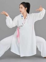 Embroidery Tai Chi Fu Clothing Women Performance Suit