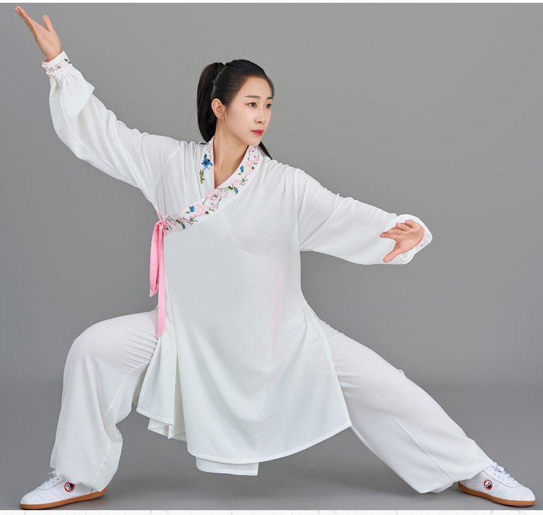 Embroidery Tai Chi Fu Clothing Women Performance Suit
