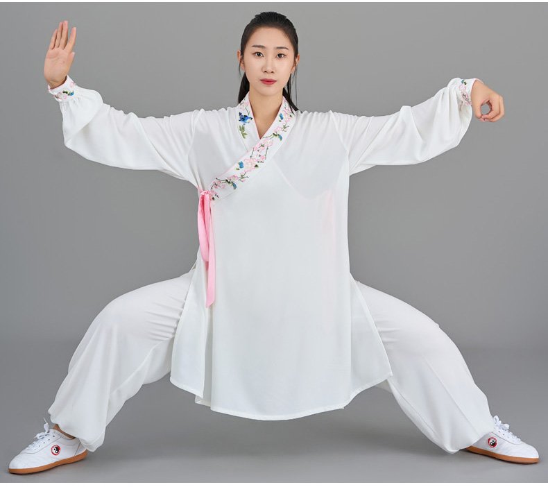 Embroidery Tai Chi Fu Clothing Women Performance Suit