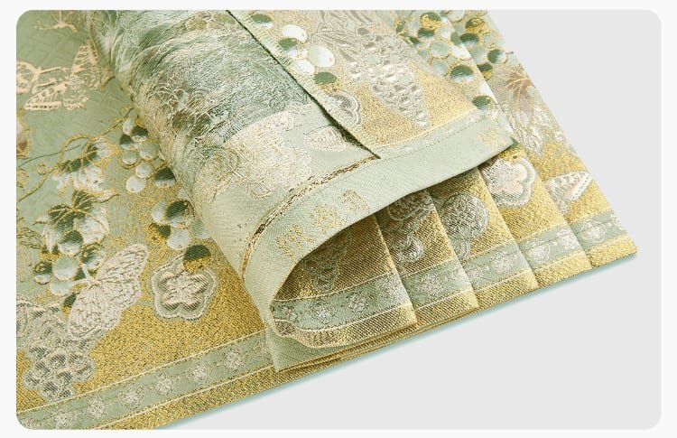 Embroidery green modern hanfu Ming Dynasty Hanfu