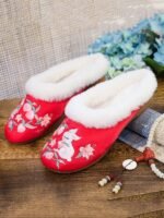 Chinese Embroidered Plush Slippers for Adults - Image 3