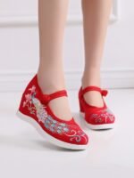 Exquisite Embroidered Wedding Shoes Ancient Style Hanfu Shoes - Image 2