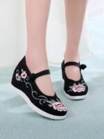 Exquisite Embroidered Wedding Shoes Ancient Style Hanfu Shoes - Image 6