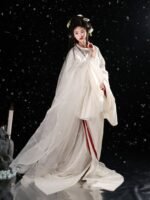 Fairy Hanfu White Chinese Warring States Robes - Image 3