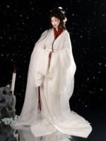 Fairy Hanfu White Chinese Warring States Robes - Image 4