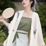 Fashion Chinese Hanfu Dress Three Piece Set
