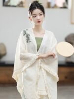 Fashion Chinese Hanfu Dress Three Piece Set - Image 2