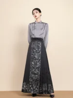 Fashion Hanfu Ming Dynasty Horse Face Skirt - Image 2