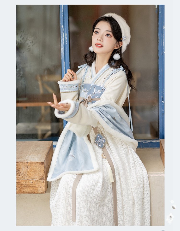 Fashion Hanfu White Women Hanfu Winter