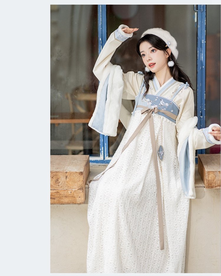 Fashion Hanfu White Women Hanfu Winter
