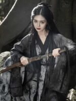Female Chinese Traditional Dress Ancient Black Hanfu