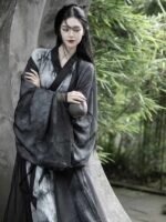 Female Chinese Traditional Dress Ancient Black Hanfu - Image 3