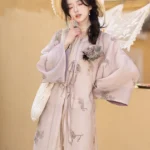 Floral Daily Hanfu Set Shirt and Pants