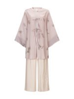Floral Daily Hanfu Set Shirt and Pants - Image 5