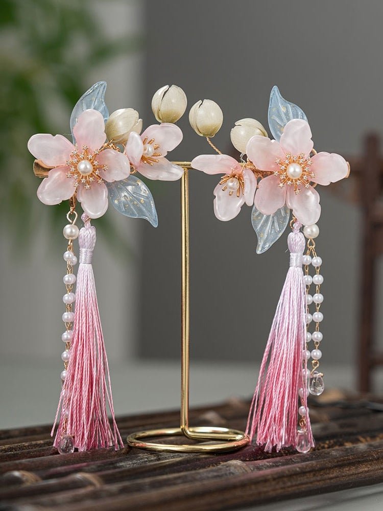 Floral Hair Clip Set Chinese Style Hair Pin